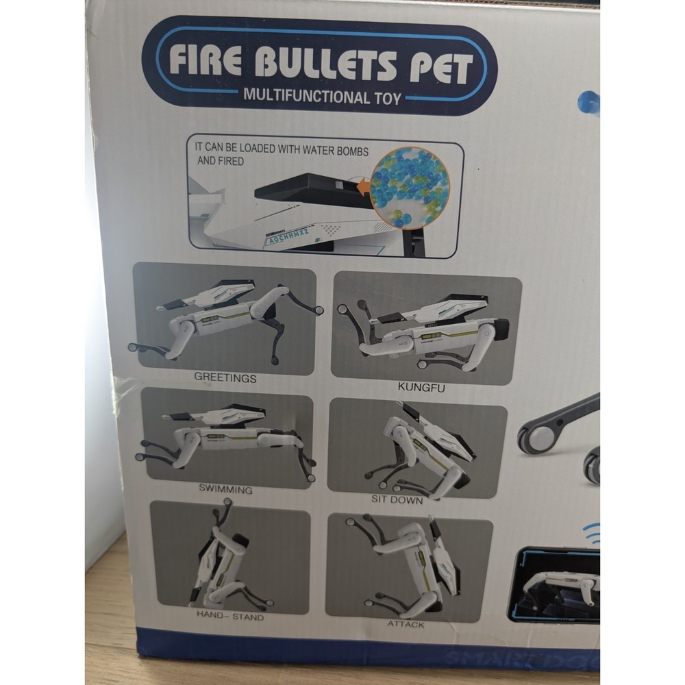 ROBOT DOG SHOOTS GEL BALLS! ipet Remote‎ Control Dog Great Gift For Boys - Picture 11 of 11